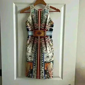 Clover Canyon Havana Neoprene Shift Dress - Size - XS